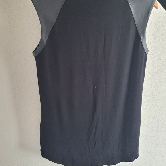 Ralph Lauren Black Label Leather Shoulder Tank - Picture 4 of 4